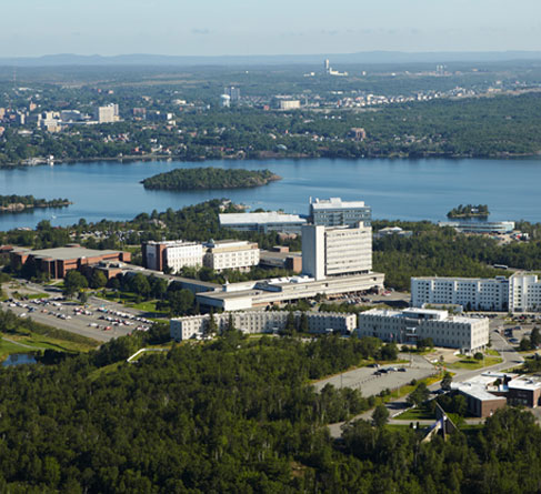 Vue aérienne de l'Université Laurentienne